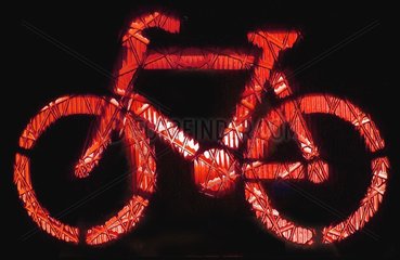 rote Radfahrerampel
