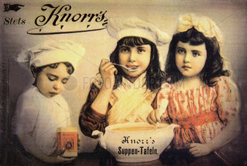 Werbung fuer Knorr Suppe  um 1900