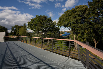 Kiel  Deutschland  der Ausblick vom Wiker Balkon des Kieler Schleusenparks