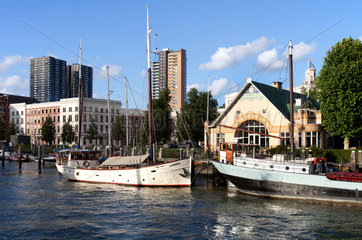 Rotterdam  Niederlande  Stadtansicht im Veerhafen