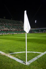 Sevilla  Spanien  Spielfeldecke mit Fahne eines Fussballfeldes im Ruiz de Lopera Stadion