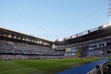 Madrid  Spanien  volles Stadion waehrend des Halbfinales der UEFA Champions League