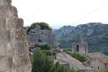 Les Baux-de-Provence  Frankreich  Ausblick vom Chateau des Baux