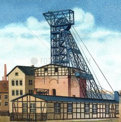 Foerderturm eines Bergwerks 1898