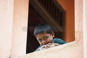 Galle  Sri Lanka  das Portrait eines kleinen Jungen