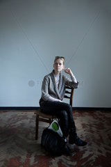 Tallinn  Estland  Modedesignerin Reet Aus im Portrait