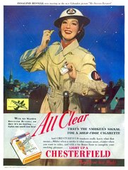 Werbung fuer Chesterfield Zigaretten 1942