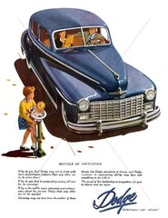 amerikanische Autowerbung 1947