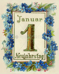 1. Januar  Kalenderblatt  1900