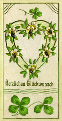 Glueckwunschkarte  1910