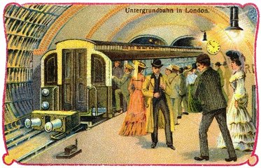 Londoner U-Bahn um 1905