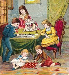 Kinder beim Spielen 1889