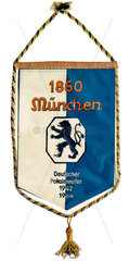 alter Vereinswimpel TSV 1860 Muenchen  1965