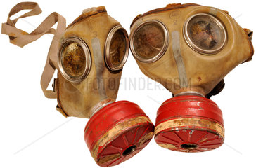 Atemschutzmasken der Feuerwehr  um 1956