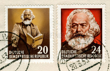 Karl Marx  Briefmarken  DDR  1953
