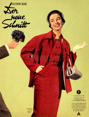 Modezeitschrift zum selber Naehen  1955
