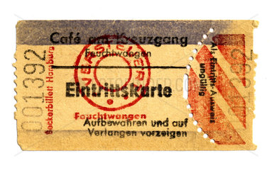 Eintrittskarte  1967