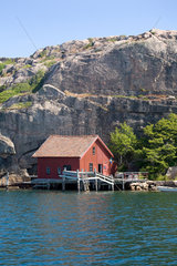 Fjaellbacka  Schweden  ein Sommerhaus auf einer Schaereninsel