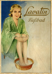Lavatin  Fussbad  Werbung  1932