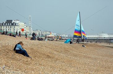 Brighton  Grossbritannien  Brighton ist das groesste und bekannteste Seebad Englands