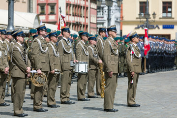 Breslau  Polen  Begehung des Tags der Flagge