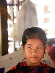 Chong Koh  Kambodscha  Portrait eines Maedchens