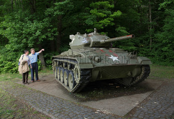 Spicheren  Frankreich  ein US M-24 Chaffee Panzer zum Gedenken