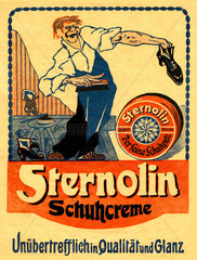 Schuhcreme Sternolin  Werbung  um 1909