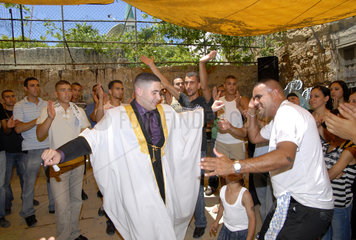 traditionelle arabische Hochzeit in Israel