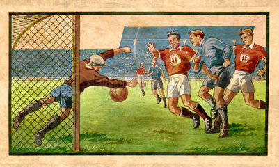 Fussballspiel  um 1935