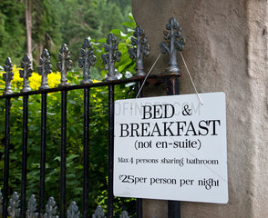 Callander  Grossbritannien  Bed and Breakfast in den Highlands in Schottland