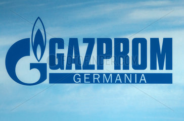 Berlin  Deutschland  Logo des Energieunternehmens Gazprom Germania