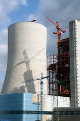 Datteln  Deutschland  Grossbaustelle EON Steinkohlekraftwerk Datteln 4