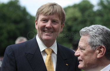 Berlin  Deutschland  Koenig Willem-Alexander und Bundespraesident Joachim Gauck