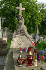 Lemberg  Ukraine  Grab von Artur Grottger auf dem Lytschakiwski-Friedhof