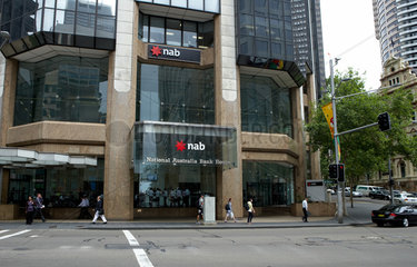Sydney  Australien  Eingang zum National Australia Bank House