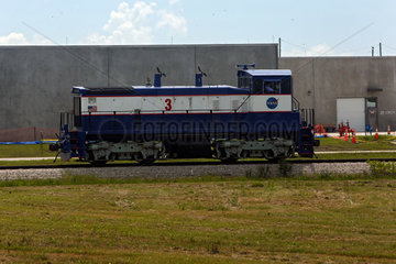 Merritt Island  Vereinigte Staaten von Amerika  Diesellokomotive auf dem Gelaende des Kennedy Space Center