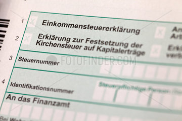 Holdorf  Deutschland  Formular Einkommensteuererklaerung