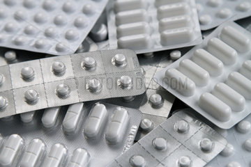 Berlin  Deutschland  Tabletten in Blisterverpackungen