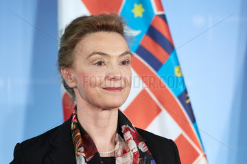 Berlin  Deutschland - Marija Pejcinovic-Buric  kroatische Ministerin fuer auswaertige Angelegenheiten und Euorpaeische Integration.
