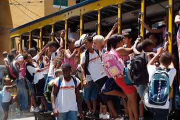 Brasilien  Strassenbahn nach Santa Teresa