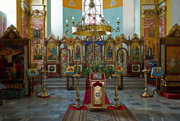 Breslau  Polen  Innenansicht der orthodoxen Kirche Cyrillus und Methodius