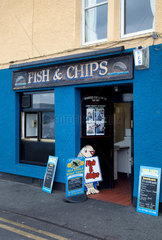 Portree  Grossbritannien  Fish and Chips auf der Isle of Skye