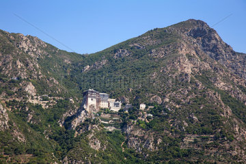 Karyes  Griechenland  Kloster Simonos Petras der Autonomen Moenchsrepublik Athos