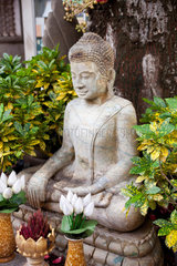 Phnom Penh  Kambodscha  Buddhafigur im Koenigspalast