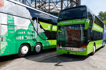Berlin  Deutschland  neue Fernbus-Doppeldecker von MeinFernbus Flixbus