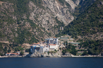 Karyes  Griechenland  Kloster Osiou Grigoriou der Autonomen Moenchsrepublik Athos