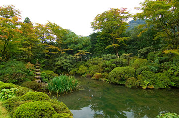 Nikko  Japan  Shoyoen  alter japanischer Garten im Nikko-Nationalpark
