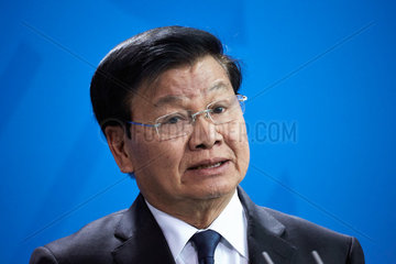 Berlin  Deutschland - Thongloun Sisoulith  der Premierminister der Demokratischen Volksrepublik Laos.