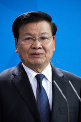 Berlin  Deutschland - Thongloun Sisoulith  der Premierminister der Demokratischen Volksrepublik Laos.